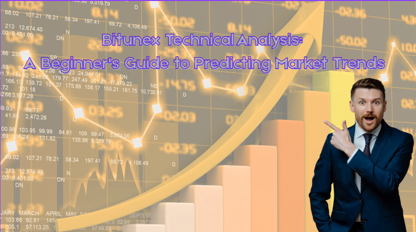 An introductory image for a guide on BitUnix technical analysis, showing charts and graphs.